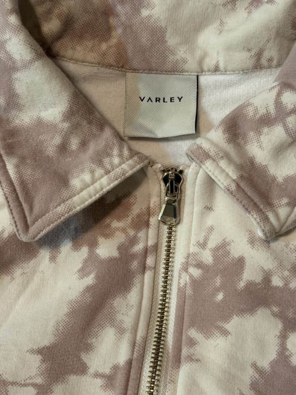 Women’s Varley Cotton Romero Taupe Tie Dye Sweatshirt Sz S Athleisure Workout - Picture 3 of 8